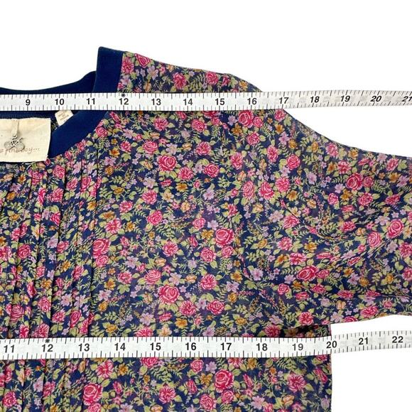 ANTHROPOLOGIE One Fine Day Floral Silk Blouse XS - Picture 9 of 10